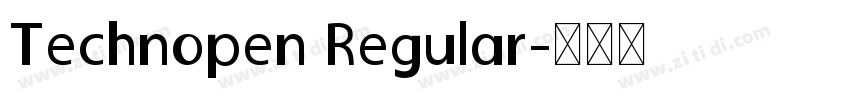 Technopen Regular字体转换